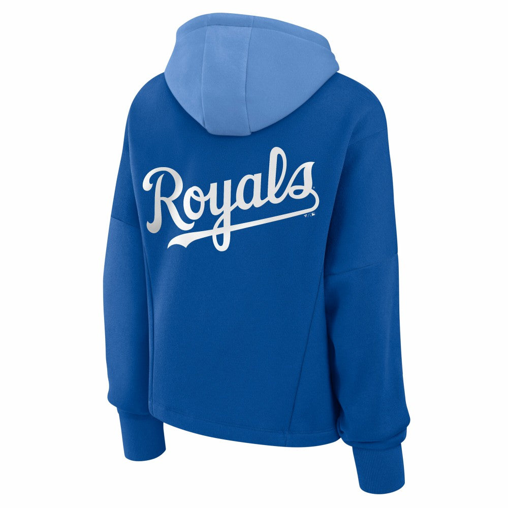 Kansas City Royals Fanatics Women's Oversized Legacy Favorite Spectator Pullover Hoodie - Royal - Fanatics Sale