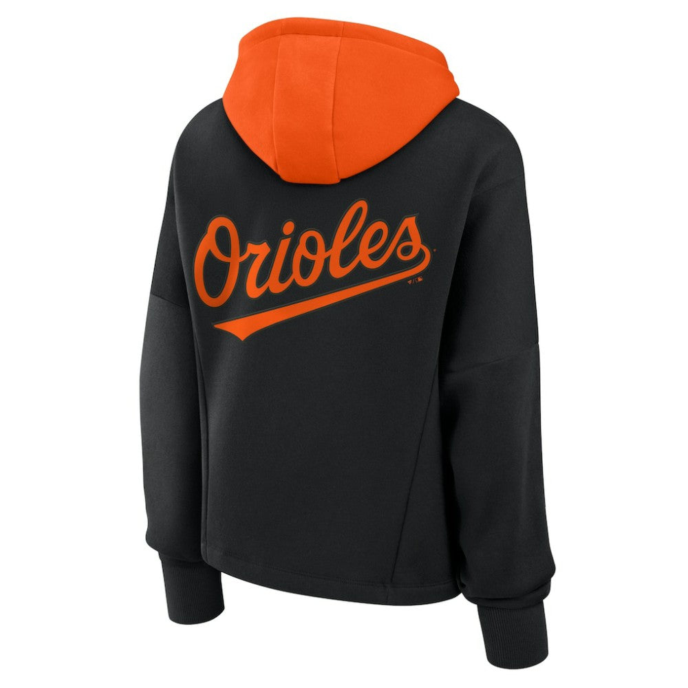 Baltimore Orioles Fanatics Women's Oversized Legacy Favorite Spectator Pullover Hoodie - Black - Fanatics Sale