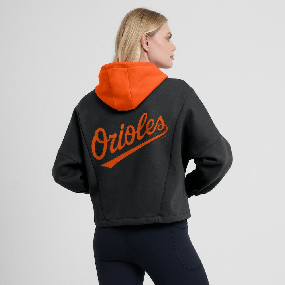 Baltimore Orioles Fanatics Women's Oversized Legacy Favorite Spectator Pullover Hoodie - Black - Fanatics Sale