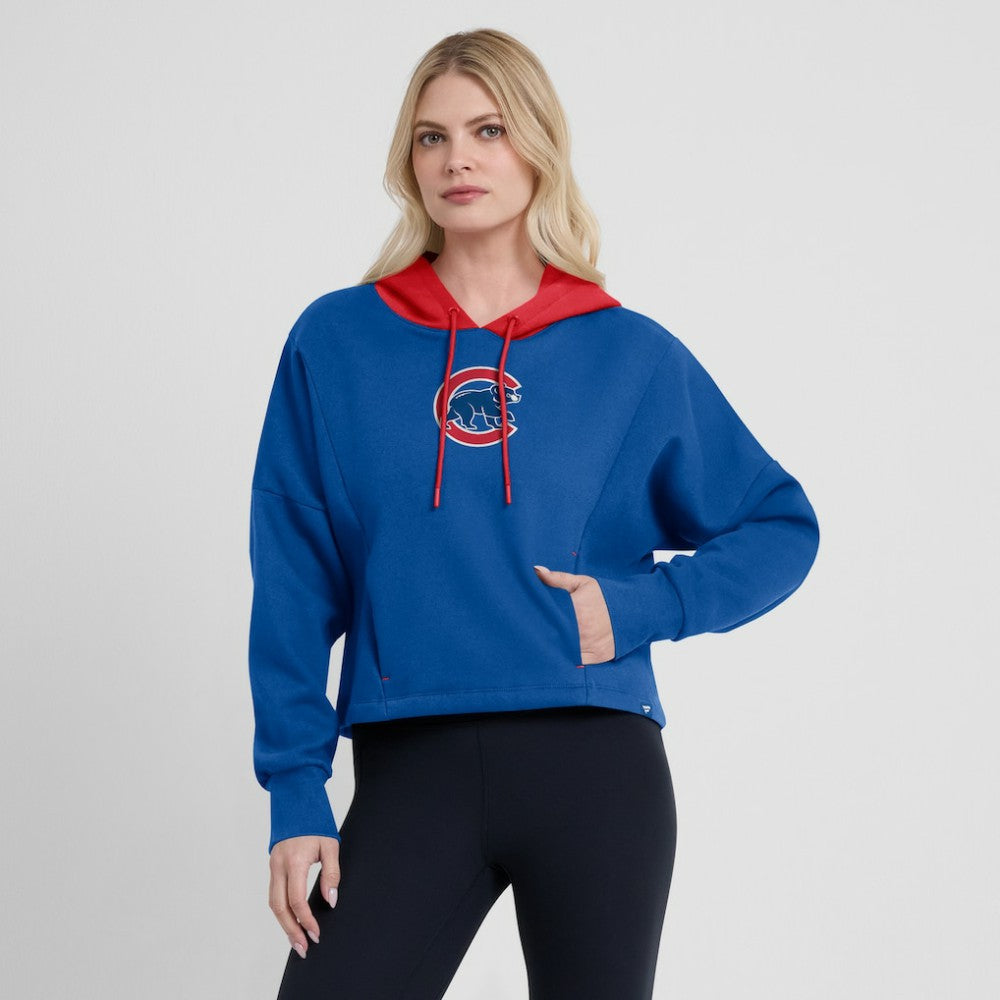 Chicago Cubs Fanatics Women's Oversized Legacy Favorite Spectator Pullover Hoodie - Royal - Fanatics Discount