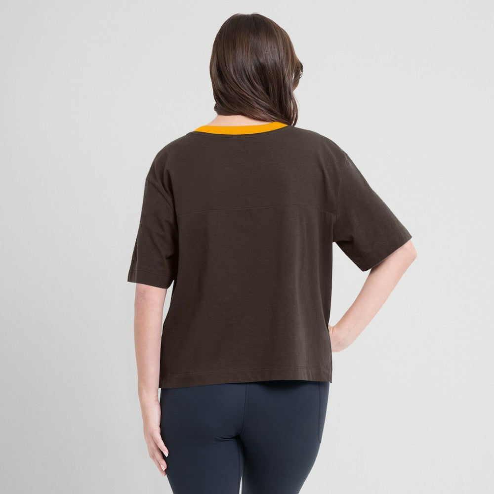 San Diego Padres Fanatics Oversized Race To Win V-Neck T-Shirt - Brown/Graphite - Fanatics Online
