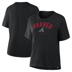 Atlanta Braves Fanatics Women's Home Run Legacy T-Shirt - Black - Fanatics Online