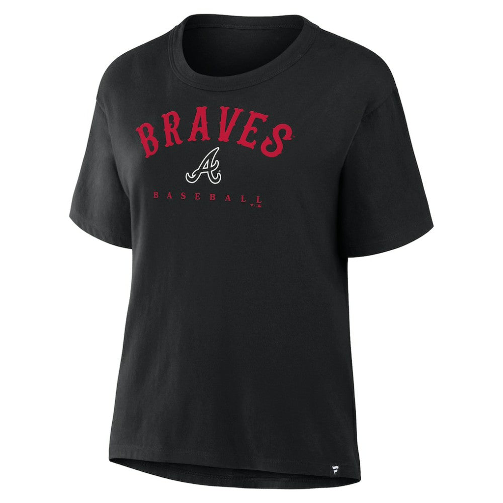 Atlanta Braves Fanatics Women's Home Run Legacy T-Shirt - Black - Fanatics Online