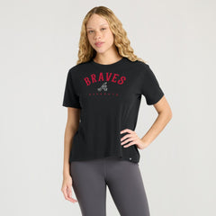 Atlanta Braves Fanatics Women's Home Run Legacy T-Shirt - Black - Fanatics Online