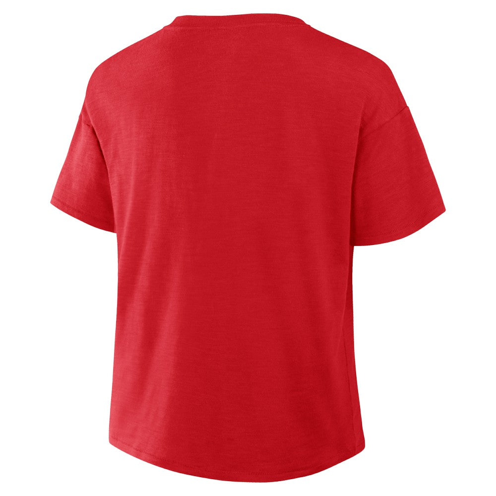 St. Louis Cardinals Fanatics Women's Fan Fave Stadium Slub Boxy T-Shirt - Red - Fanatics Sale
