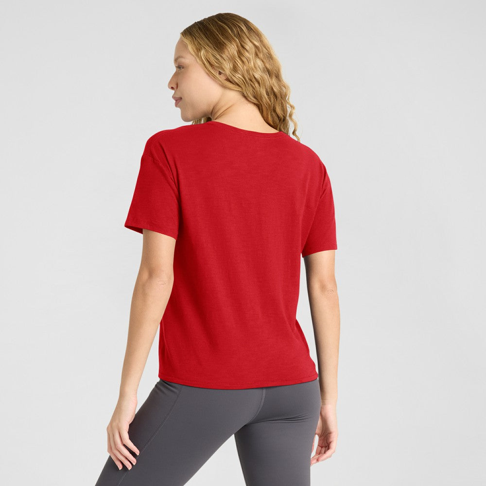 St. Louis Cardinals Fanatics Women's Fan Fave Stadium Slub Boxy T-Shirt - Red - Fanatics Sale