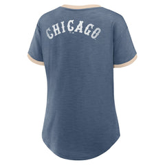 Chicago White Sox Fanatics Women's Binge Worthy Stadium Slub V-Neck T-Shirt - Navy - Fanatics on Sale