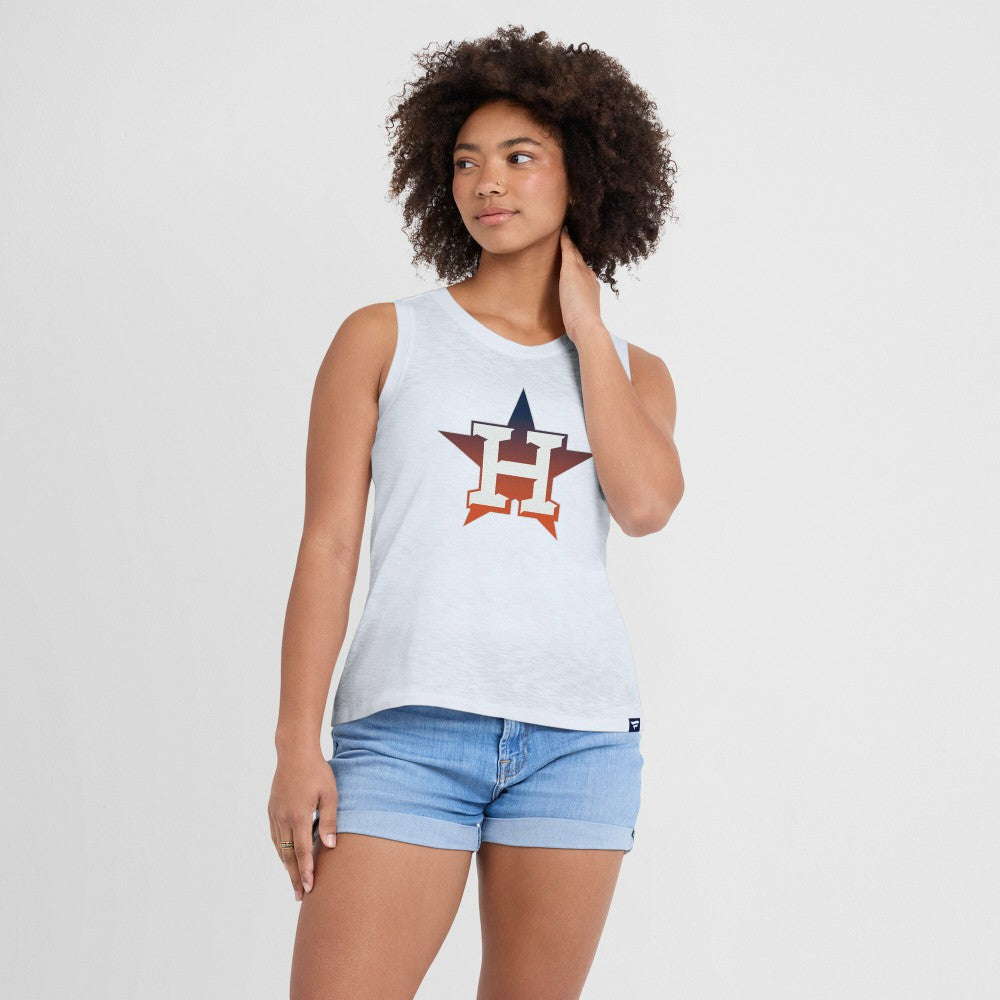 Houston Astros Fanatics Women's Activate Slub Tank Top - White - Fanatics Online