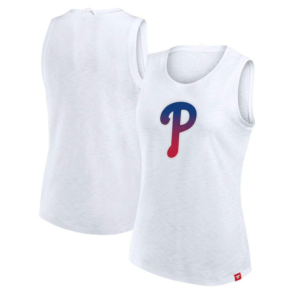 Philadelphia Phillies Fanatics Women's Activate Slub Tank Top - White - Fanatics Online