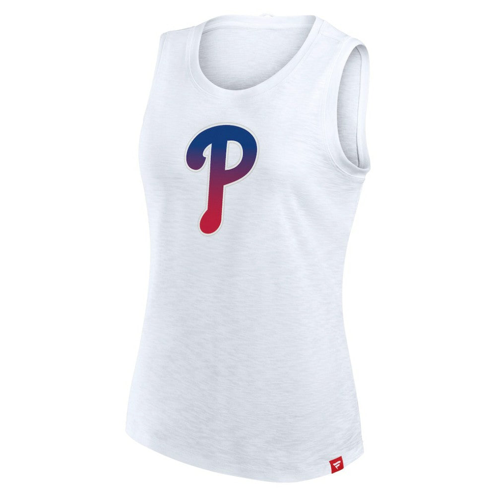 Philadelphia Phillies Fanatics Women's Activate Slub Tank Top - White - Fanatics Online