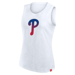 Philadelphia Phillies Fanatics Women's Activate Slub Tank Top - White - Fanatics Online