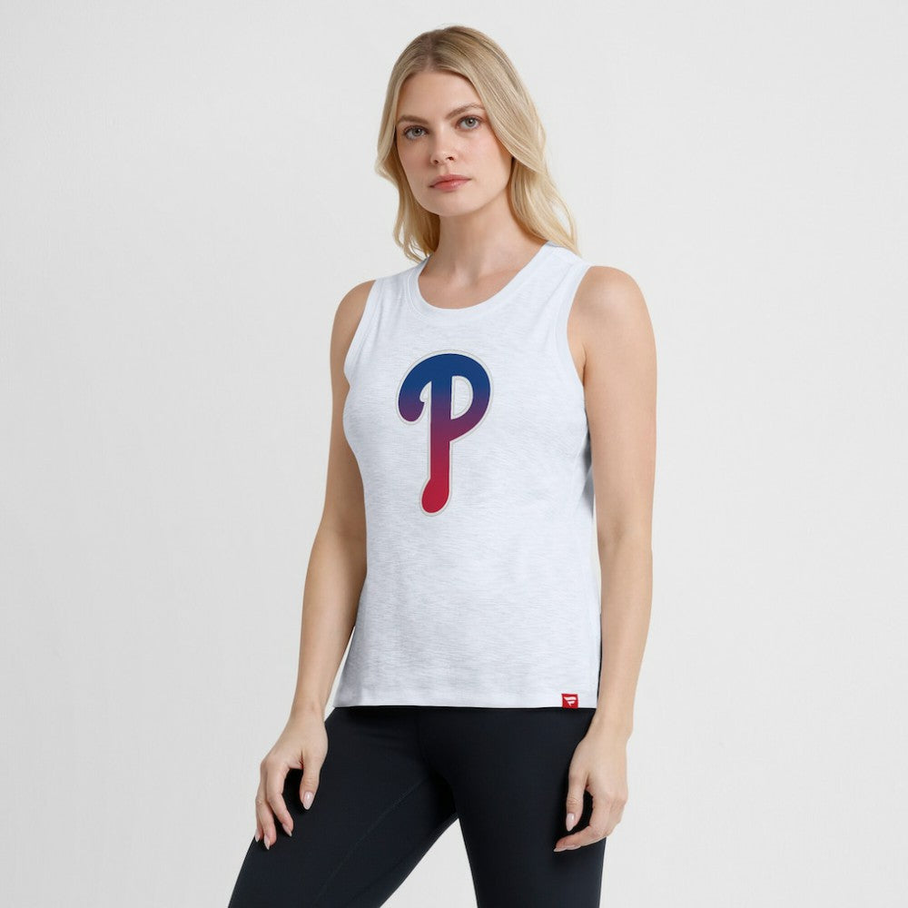 Philadelphia Phillies Fanatics Women's Activate Slub Tank Top - White - Fanatics Online