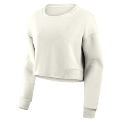 San Francisco Giants Fanatics Women's Studio Cropped Pullover Sweatshirt - Cream - Fanatics Online