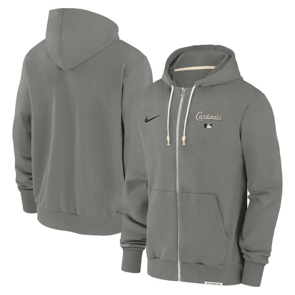 St. Louis Cardinals Nike Authentic Collection Travel Performance Full-Zip Hoodie - Charcoal - Nike Discount