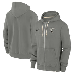 Minnesota Twins Nike Authentic Collection Travel Performance Full-Zip Hoodie - Charcoal - Nike on Sale