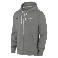 Chicago Cubs Nike Authentic Collection Travel Performance Full-Zip Hoodie - Charcoal - Nike Lifestyle