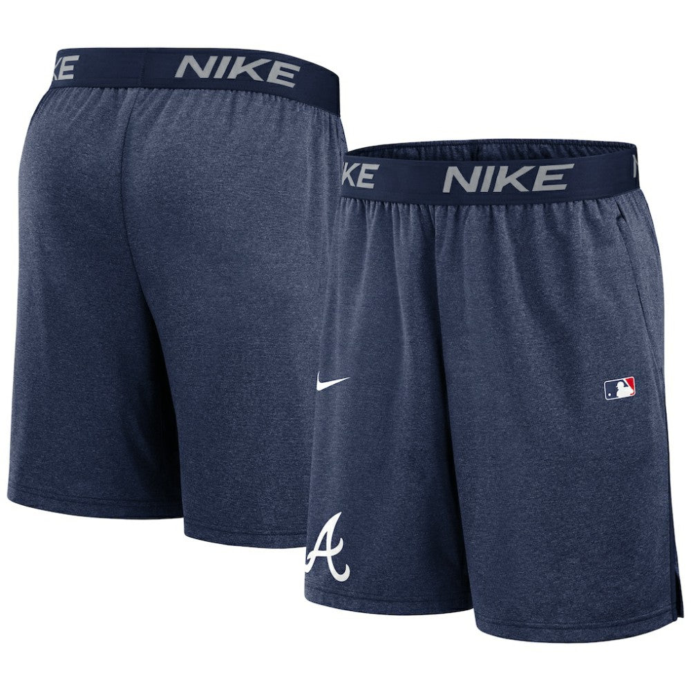Atlanta Braves Nike Authentic Collection Performance Knit Shorts - Navy - Nike Online