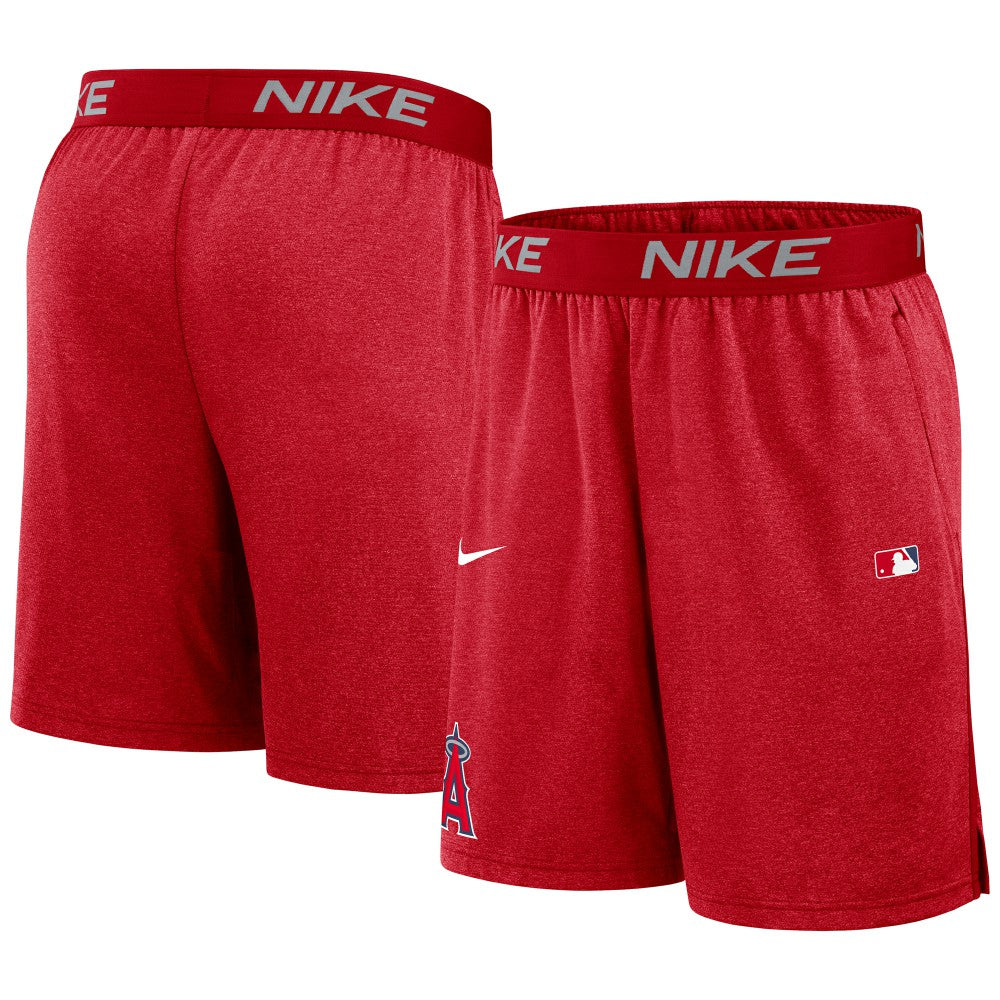 Los Angeles Angels Nike Authentic Collection Performance Knit Shorts - Red - Nike Online