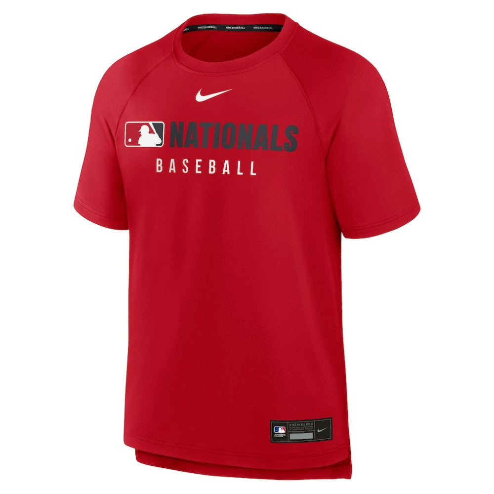 Washington Nationals Nike Authentic Collection Pregame Raglan Dri-FIT T-Shirt - Red - Nike Online