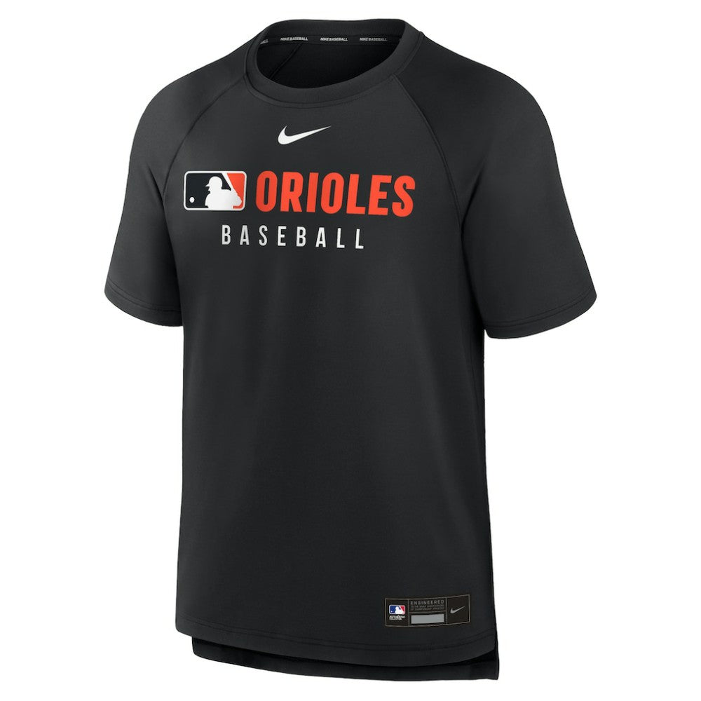 Baltimore Orioles Nike Authentic Collection Pregame Raglan Dri-FIT T-Shirt - Black - Nike Sale