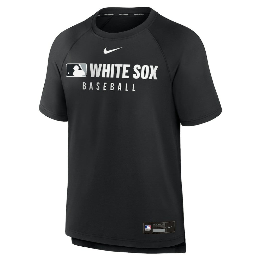 Chicago White Sox Nike Authentic Collection Pregame Raglan Dri-FIT T-Shirt - Black - Nike Discount