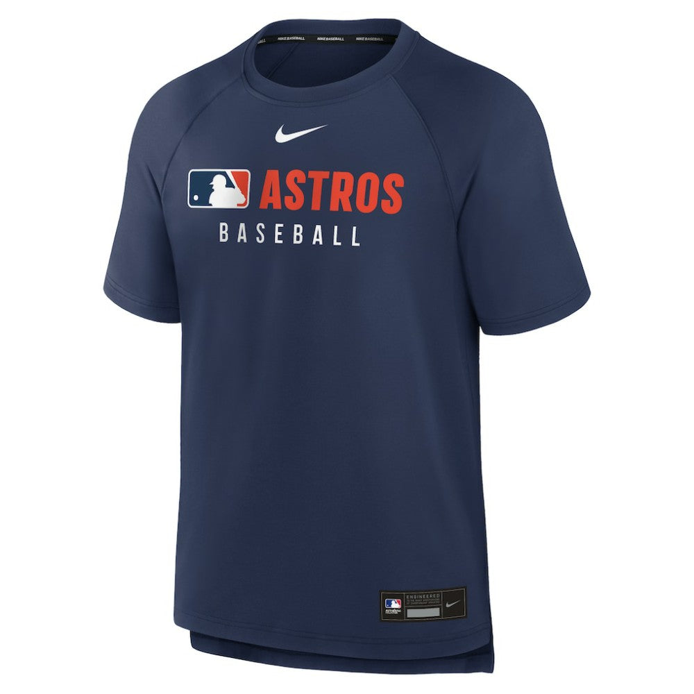 Houston Astros Nike Authentic Collection Pregame Raglan Dri-FIT T-Shirt - Navy - Nike Sale