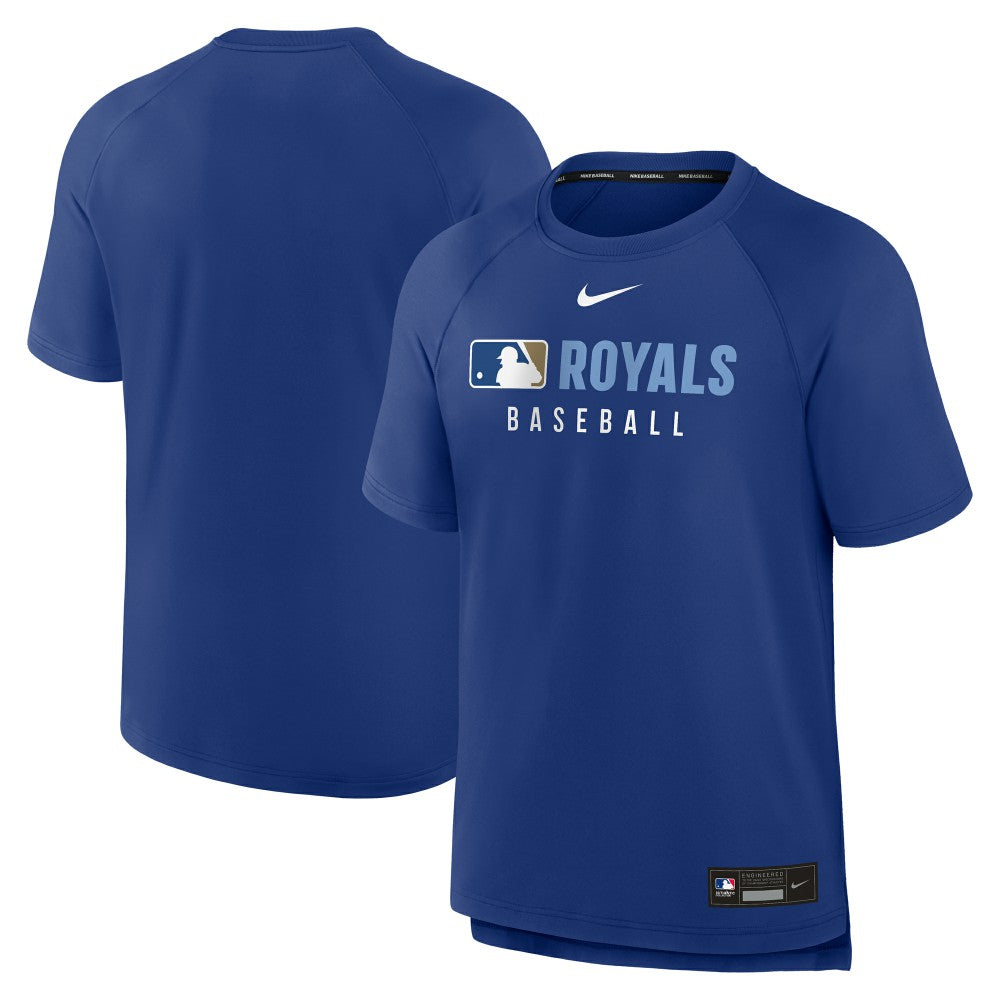 Kansas City Royals Nike Authentic Collection Pregame Raglan Dri-FIT T-Shirt - Royal - Nike Discount