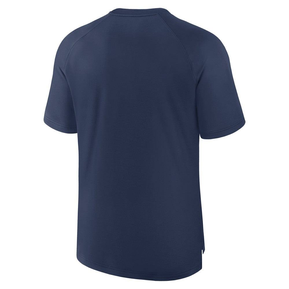 Milwaukee Brewers Nike Authentic Collection Pregame Raglan Dri-FIT T-Shirt - Navy - Nike Discount