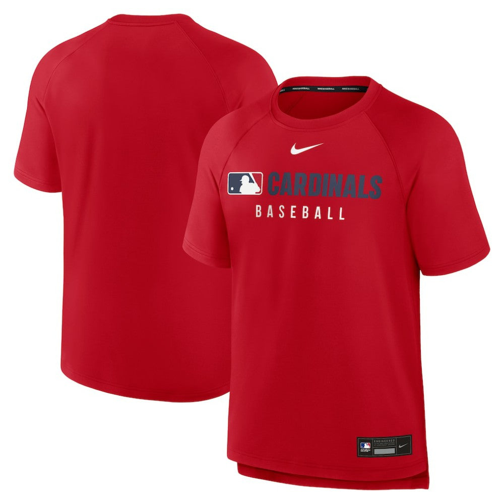 St. Louis Cardinals Nike Authentic Collection Pregame Raglan Dri-FIT T-Shirt - Red - Nike Online