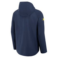 Milwaukee Brewers Nike Authentic Collection Raglan Performance Full-Zip Jacket - Navy - Nike Lifestyle