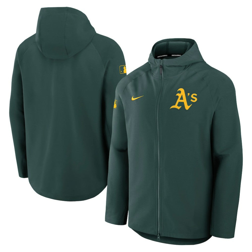 Athletics Nike Authentic Collection Raglan Performance Full-Zip Jacket - Green - Nike Lifestyle