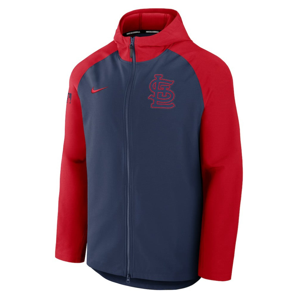 St. Louis Cardinals Nike Authentic Collection Raglan Performance Full-Zip Jacket - Navy/Red - Nike Online