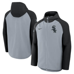 Chicago White Sox Nike Authentic Collection Raglan Performance Full-Zip Jacket - Gray/Black - Nike Online