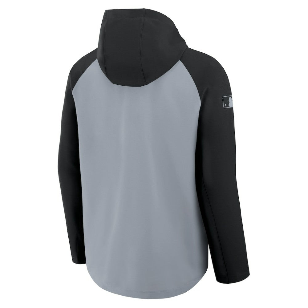 Chicago White Sox Nike Authentic Collection Raglan Performance Full-Zip Jacket - Gray/Black - Nike Online