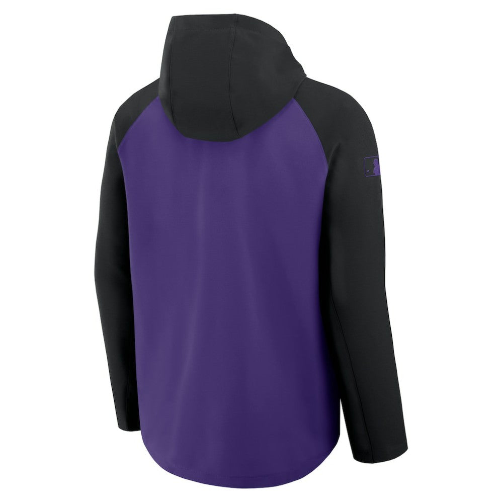 Colorado Rockies Nike Authentic Collection Raglan Performance Full-Zip Jacket - Purple/Black - Nike Online