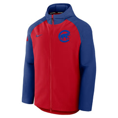Chicago Cubs Nike Authentic Collection Raglan Performance Full-Zip Jacket - Red/Royal - Nike Sale