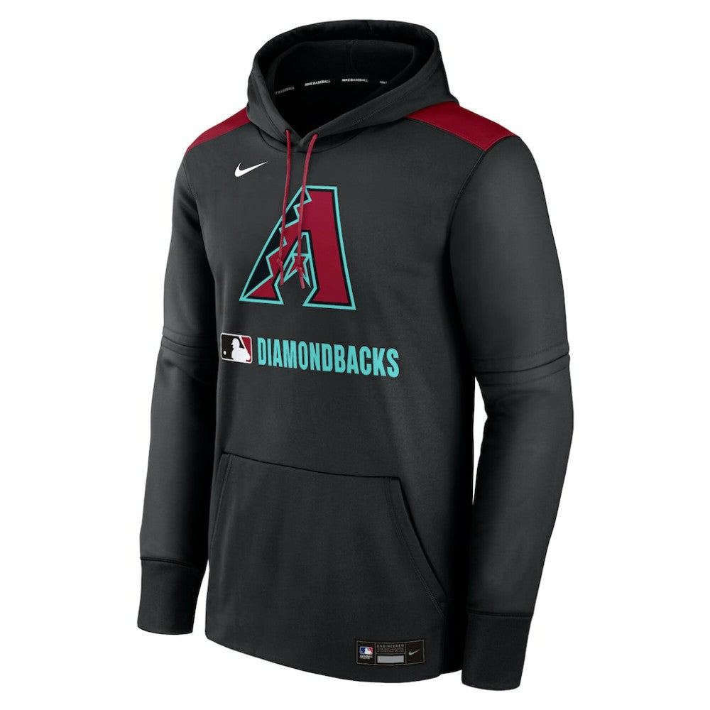 Arizona Diamondbacks Nike Authentic Collection Performance Pullover Hoodie - Black - Nike Discount