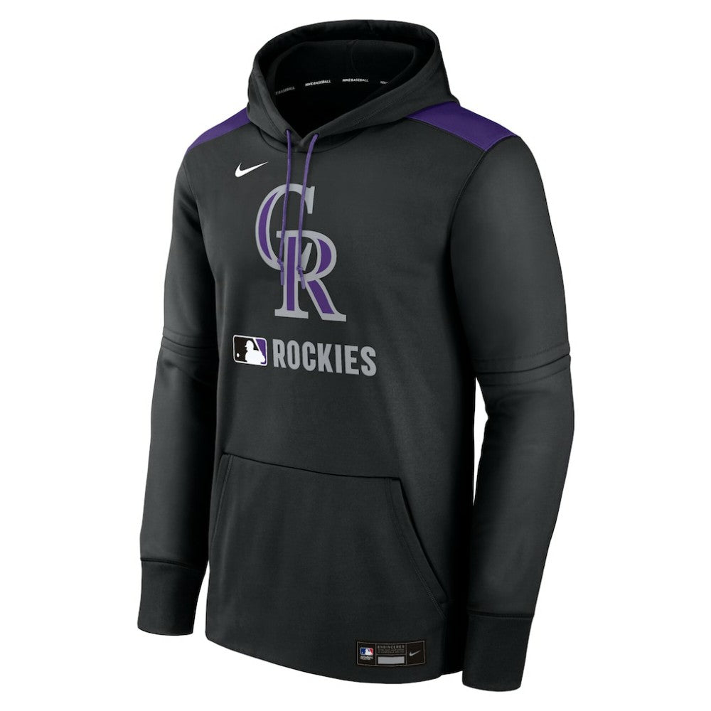 Colorado Rockies Nike Authentic Collection Performance Pullover Hoodie - Black - Nike Online