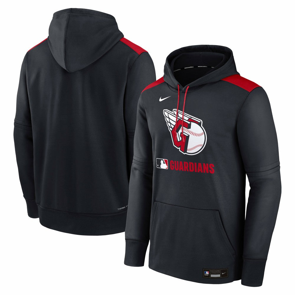 Cleveland Guardians Nike Authentic Collection Performance Pullover Hoodie - Navy - Nike Online