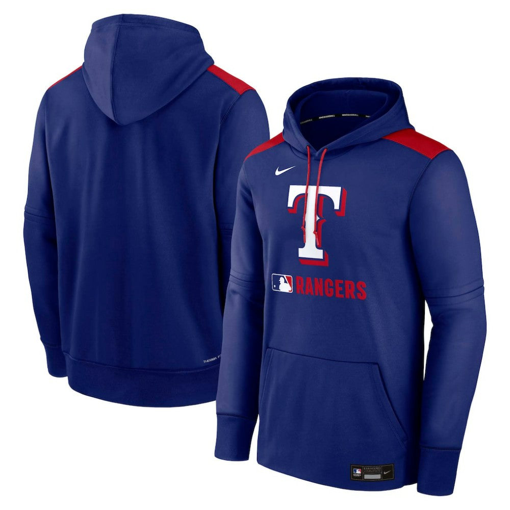 Texas Rangers Nike Authentic Collection Performance Pullover Hoodie - Royal - Nike Discount