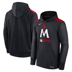 Minnesota Twins Nike Authentic Collection Performance Pullover Hoodie - Navy - Nike Online