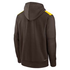 San Diego Padres Nike Authentic Collection Performance Pullover Hoodie - Brown - Nike Online