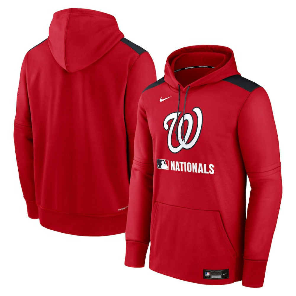 Washington Nationals Nike Authentic Collection Performance Pullover Hoodie - Red - Nike Online