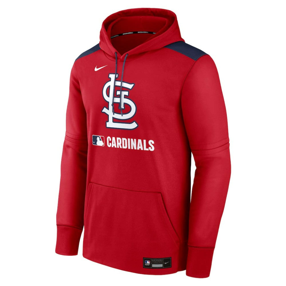 St. Louis Cardinals Nike Authentic Collection Performance Pullover Hoodie - Red - Nike Lifestyle