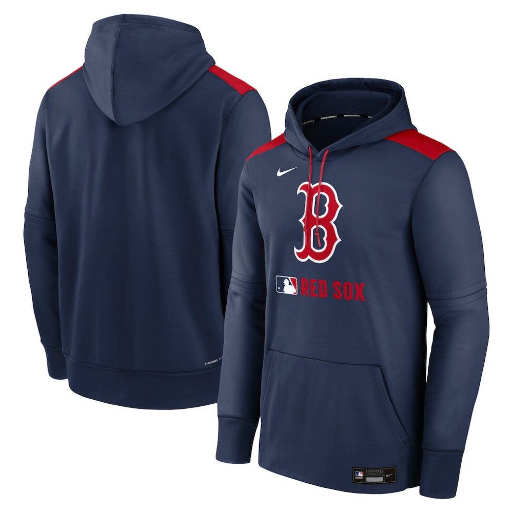 Boston Red Sox Nike Authentic Collection Performance Pullover Hoodie - Navy - Nike Lifestyle