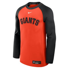 San Francisco Giants Nike Authentic Collection Game Time Raglan Dri-FIT Long Sleeve T-Shirt - Orange/Black - Nike Online