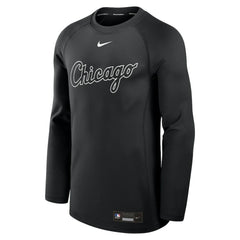 Chicago White Sox Nike Authentic Collection Game Time Raglan Dri-FIT Long Sleeve T-Shirt - Black - Nike Discount