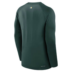 Athletics Nike Authentic Collection Game Time Raglan Dri-FIT Long Sleeve T-Shirt - Green - Nike Lifestyle