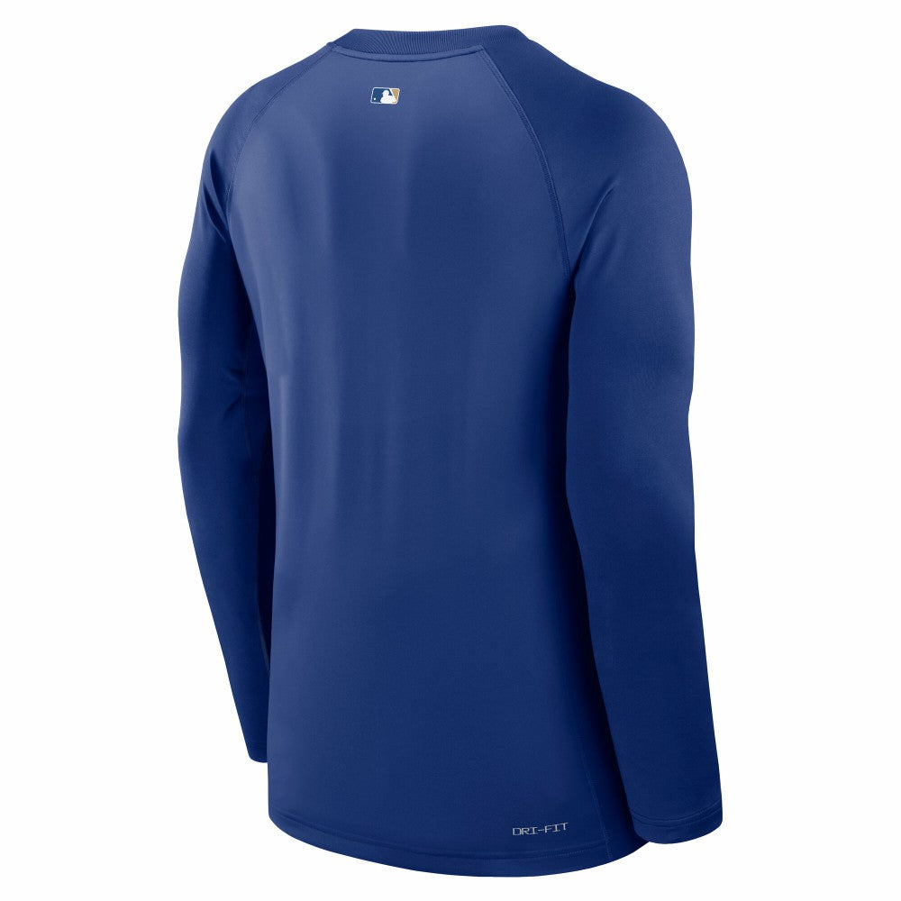 Kansas City Royals Nike Authentic Collection Game Time Raglan Dri-FIT Long Sleeve T-Shirt - Royal - Nike Discount