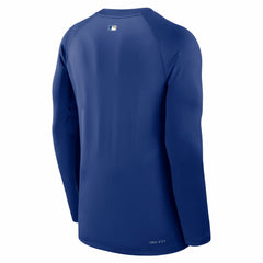 Kansas City Royals Nike Authentic Collection Game Time Raglan Dri-FIT Long Sleeve T-Shirt - Royal - Nike Discount